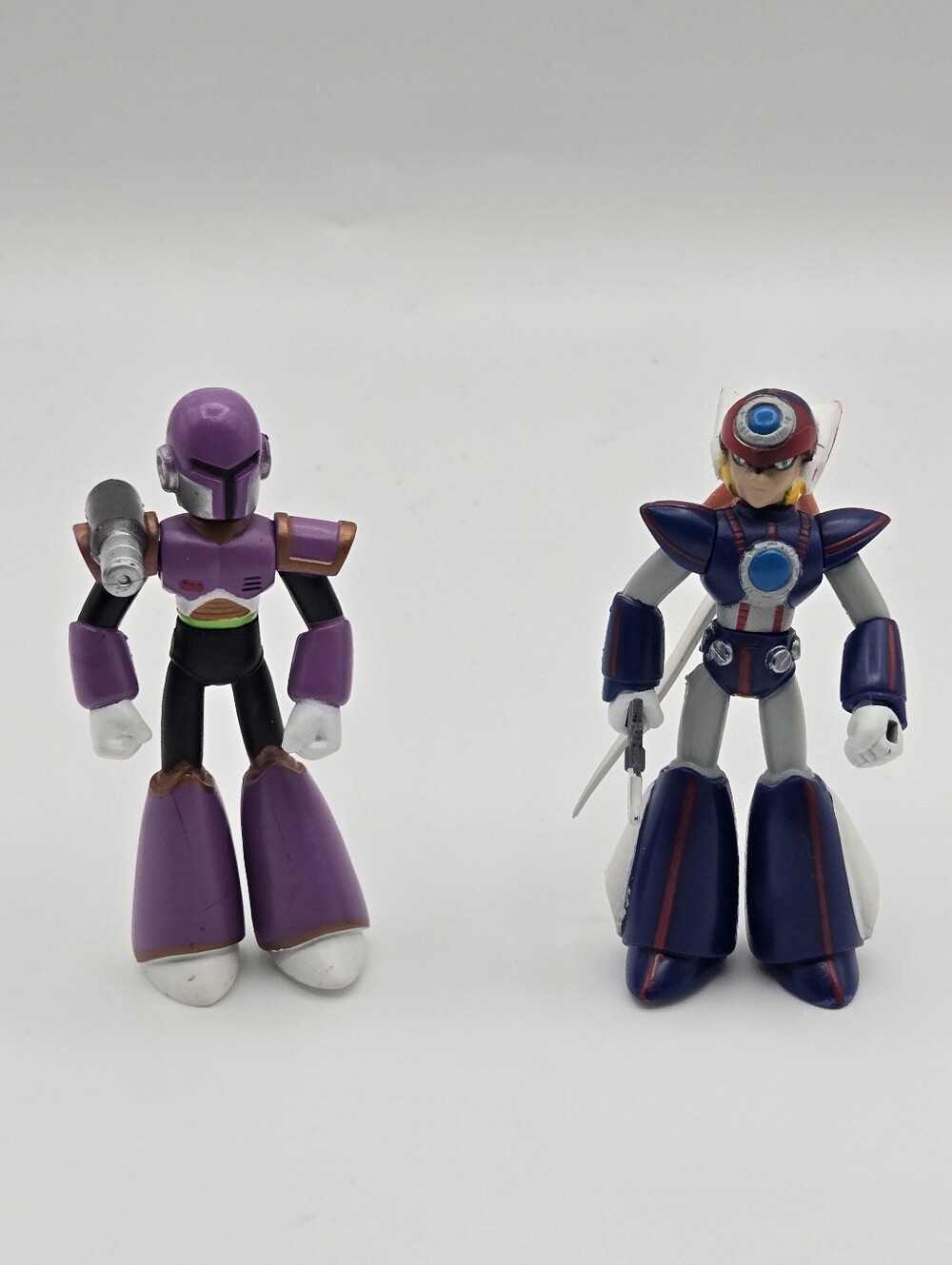 Vintage 2004 Capcom Mega Man X 3" PVC Figurines Toys Set Of 2 Jazwares